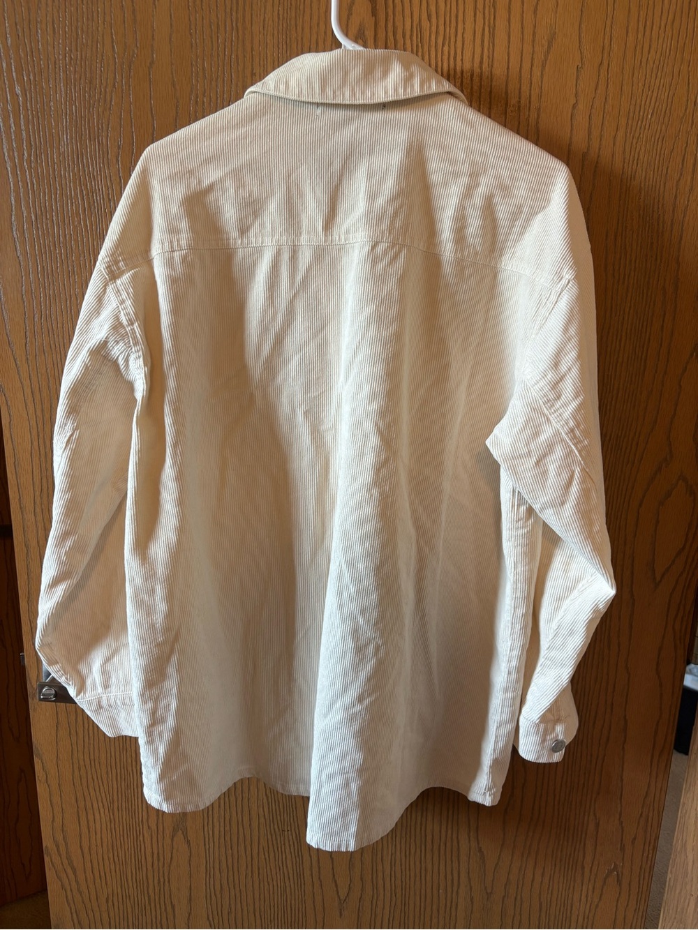 Forever 21 Cream Ribbed Button Down - Picture 6 of 6